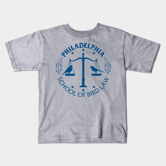 Philadelphia school of bird law Kids T-Shirt by Daribo